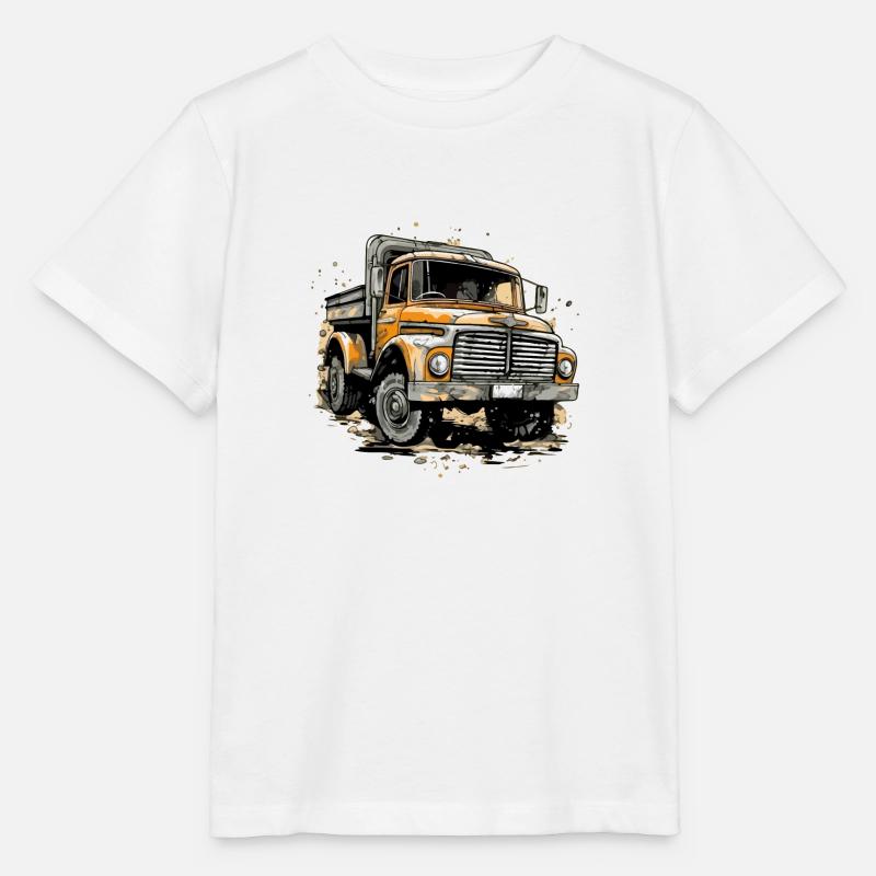 BigWheeler LKW - Stanley/Stella Kinder T-Shirt MINI CREATOR  - Weiß