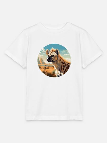 Hyäne - Stanley/Stella Kinder T-Shirt MINI CREATOR  - Weiß