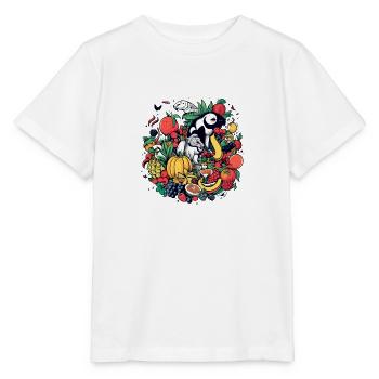 Les fruits et animaux - T-shirt bio MINI CREATOR Stanley/Stella Enfant - blanc - Devant - Maike (125cm)