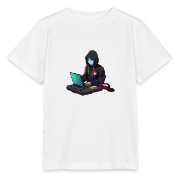 Concentrated Coder - Stanley/Stella MINI CREATOR Kids’ T-Shirt - white - Front - Maike (125cm)
