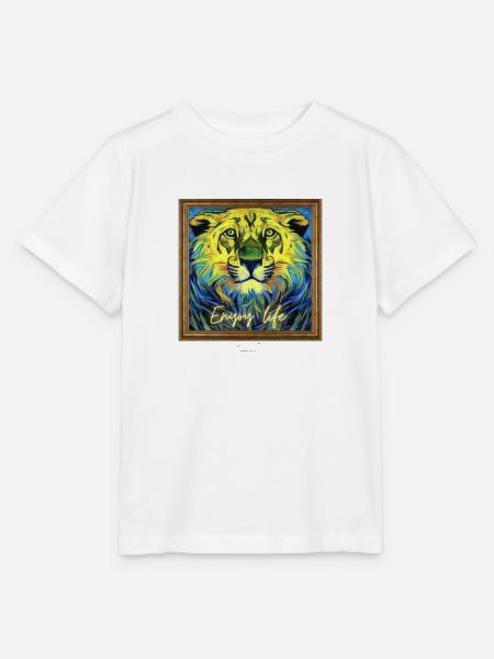 Lion - Stanley/Stella Kinder T-Shirt MINI CREATOR  - Weiß