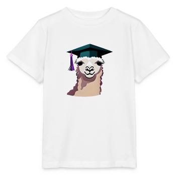 Baccalauréat diplômé en études alpaga Certificat de fin d’études - T-shirt bio MINI CREATOR Stanley/Stella Enfant - blanc - Devant - Maike (125cm)