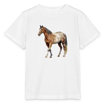 Pferd - Stanley/Stella Kinder T-Shirt MINI CREATOR  - Weiß - Vorne - Maike (125cm)