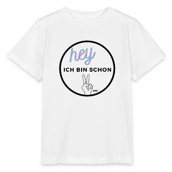 Hey ich bin schon ZWEI - Stanley/Stella Kinder T-Shirt MINI CREATOR  - Weiß - Vorne - Maike (125cm)