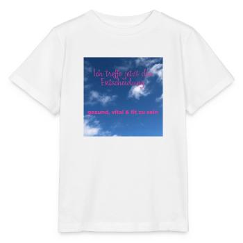 Ich treffe jetzt die Entscheidung - Stanley/Stella Kinder T-Shirt MINI CREATOR  - Weiß - Vorne - Maike (125cm)