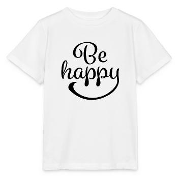 Sois heureux - T-shirt bio MINI CREATOR Stanley/Stella Enfant - blanc - Devant - Maike (125cm)