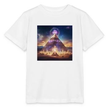 Pyramide - T-shirt bio MINI CREATOR Stanley/Stella Enfant - blanc - Devant - Maike (125cm)