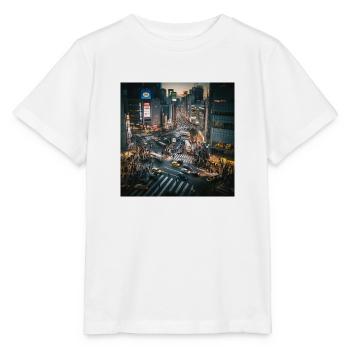 Tokio bei Nacht - Stanley/Stella Kinder T-Shirt MINI CREATOR  - Weiß - Vorne - Maike (125cm)
