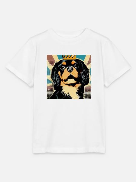 König Charles Spaniel - Stanley/Stella Kinder T-Shirt MINI CREATOR  - Weiß