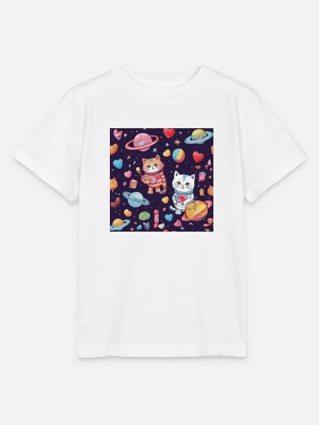 Katze Katze Katze - Stanley/Stella Kinder T-Shirt MINI CREATOR - Weiß