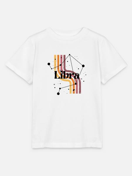 Waage Retro-Horoskop - Stanley/Stella Kinder T-Shirt MINI CREATOR - Weiß