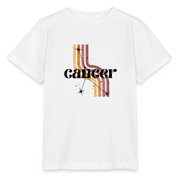 Cancer horoscope rétro - T-shirt bio MINI CREATOR Stanley/Stella Enfant - blanc - Devant - Maike (125cm)