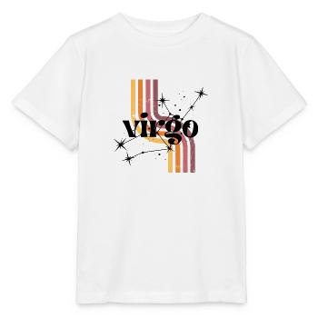 Virgo horoscope rétro - T-shirt bio MINI CREATOR Stanley/Stella Enfant - blanc - Devant - Maike (125cm)