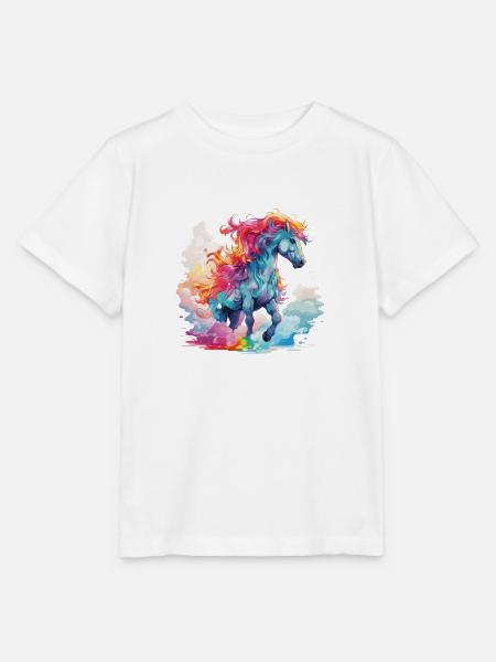 im bunten Galopp - Stanley/Stella Kinder T-Shirt MINI CREATOR - Weiß