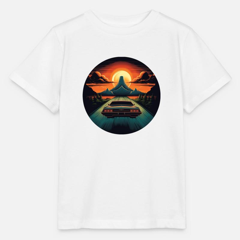 Retro Oldtimer in der Natur - Stanley/Stella Kinder T-Shirt MINI CREATOR  - Weiß