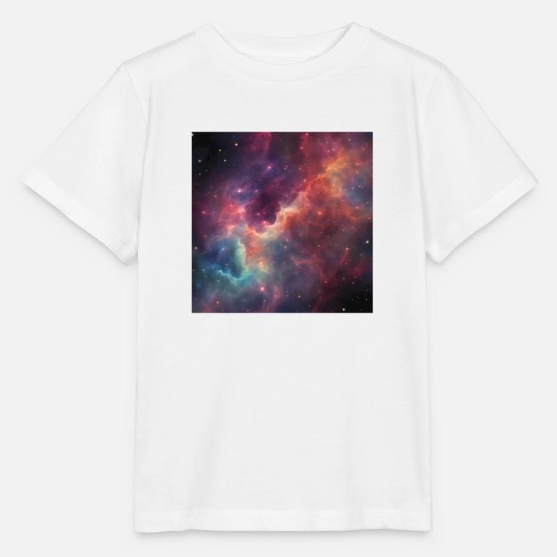 A.I. Nebula Galaxy - Stanley/Stella Kinder T-Shirt MINI CREATOR - Weiß