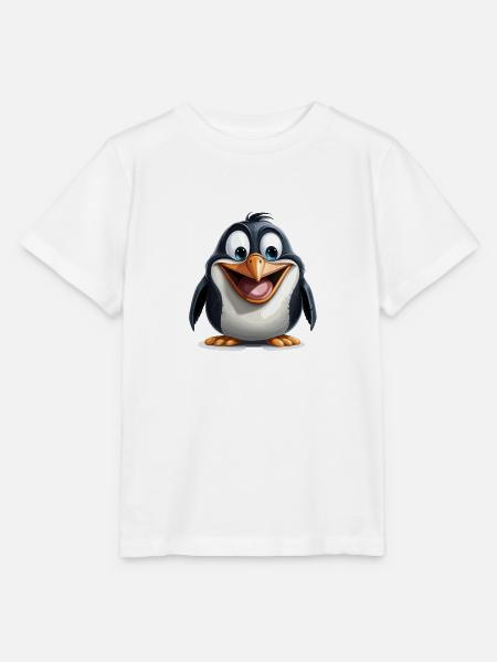 der Cartoon-Pinguin - Stanley/Stella Kinder T-Shirt MINI CREATOR - Weiß