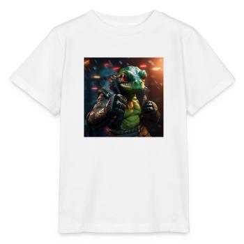 Boxender Frosch - Stanley/Stella Kinder T-Shirt MINI CREATOR  - Weiß - Vorne - Maike (125cm)