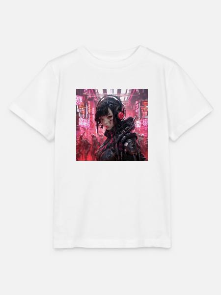Cyber Punk - Stanley/Stella Kinder T-Shirt MINI CREATOR  - Weiß