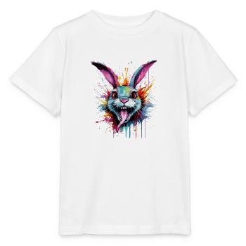 Lapin coloré et fou - T-shirt bio MINI CREATOR Stanley/Stella Enfant - blanc - Devant - Maike (125cm)