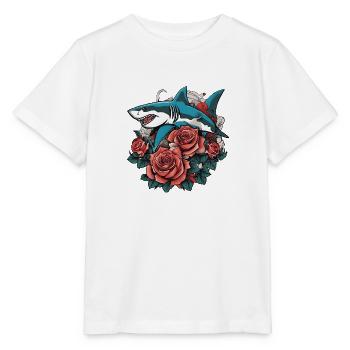 Shark - Stanley/Stella MINI CREATOR Kids’ T-Shirt - white - Front - Maike (125cm)