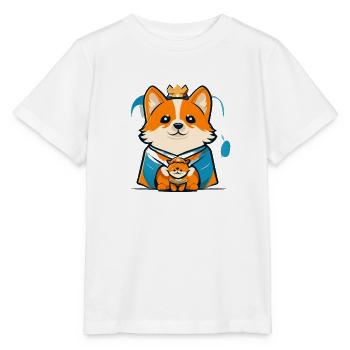 Mignon chien roi - T-shirt bio MINI CREATOR Stanley/Stella Enfant - blanc - Devant - Maike (125cm)
