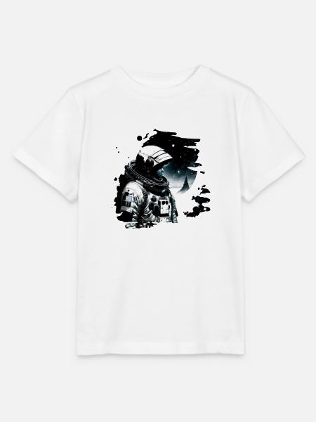 Astronaut im Sternenblick - Stanley/Stella Kinder T-Shirt MINI CREATOR  - Weiß