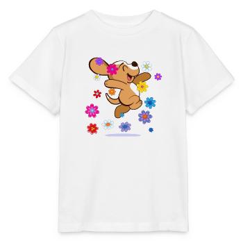 Happy Hippie Beagle - Stanley/Stella Kinder T-Shirt MINI CREATOR  - Weiß - Vorne - Maike (125cm)