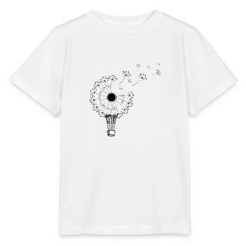 Löwenzahn-Heißluftballon - Stanley/Stella Kinder T-Shirt MINI CREATOR  - Weiß - Vorne - Maike (125cm)