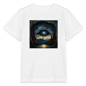 vintage band album cover design - Stanley/Stella Kinder T-Shirt MINI CREATOR  - Weiß - Vorne - Maike (125cm)