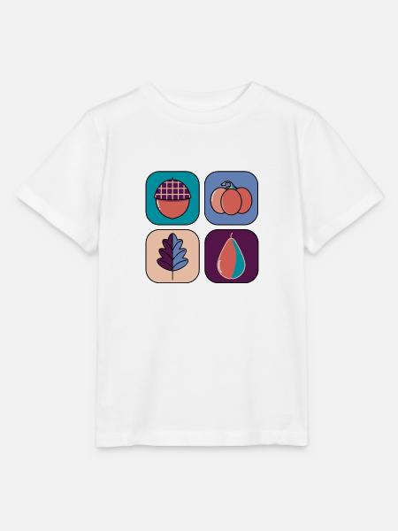 Herbstliches Design #1 - Stanley/Stella Kinder T-Shirt MINI CREATOR - Weiß