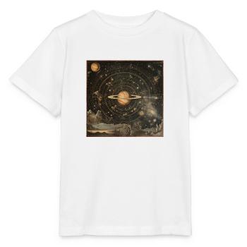 Carte Stellaire Antique - T-shirt bio MINI CREATOR Stanley/Stella Enfant - blanc - Devant - Maike (125cm)