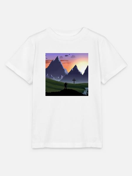 Berglandschaft - Stanley/Stella Kinder T-Shirt MINI CREATOR - Weiß