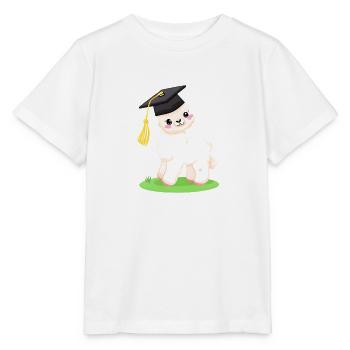 Certificat de fin d’études supérieures en études alpaga - T-shirt bio MINI CREATOR Stanley/Stella Enfant - blanc - Devant - Maike (125cm)