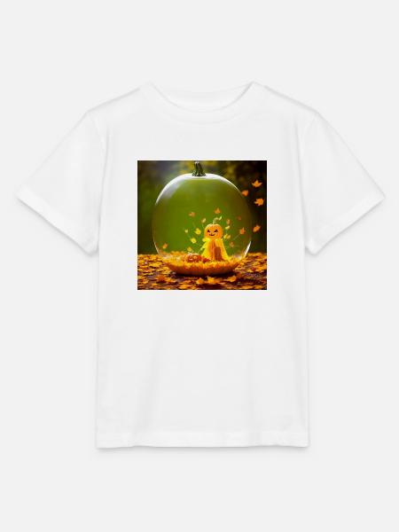 Halloween Kürbisgeist - Stanley/Stella Kinder T-Shirt MINI CREATOR  - Weiß