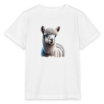 Alpaga Alpaga éleveur Alpaga fan - T-shirt bio MINI CREATOR Stanley/Stella Enfant - blanc - Devant - Maike (125cm)