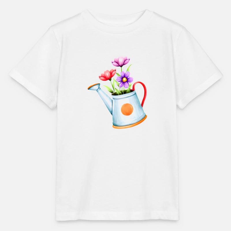 Blumen Garten Blume Geschenk Hobbygärtner Gärtner - Stanley/Stella Kinder T-Shirt MINI CREATOR  - Weiß