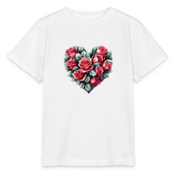Mariage, Amour, Saint-Valentin, Fiançailles, Fête des mères - T-shirt bio MINI CREATOR Stanley/Stella Enfant - blanc - Devant - Maike (125cm)