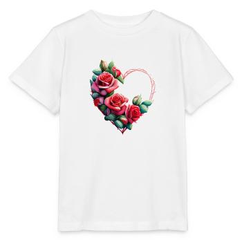 Mariage, Fête des mères, Amour, Fiançailles, Saint-Valentin - T-shirt bio MINI CREATOR Stanley/Stella Enfant - blanc - Devant - Maike (125cm)