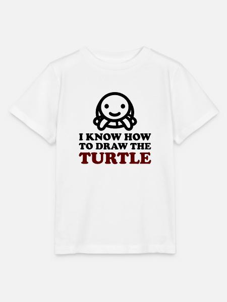 The Turtle - Stanley/Stella Kinder T-Shirt MINI CREATOR  - Weiß