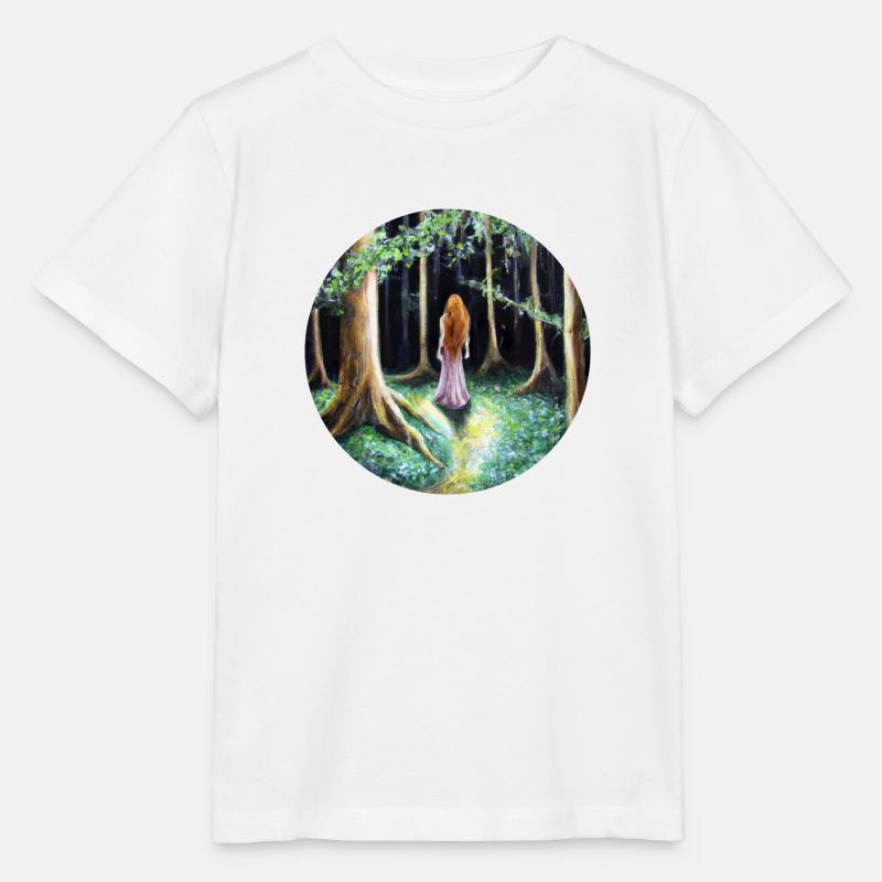 Frau im Wald - Stanley/Stella Kinder T-Shirt MINI CREATOR - Weiß