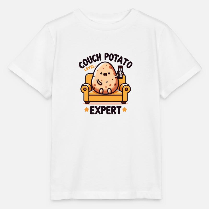 Couch Potato Experte - Stanley/Stella Kinder T-Shirt MINI CREATOR  - Weiß