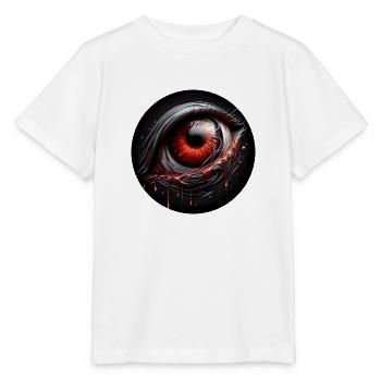 Magisches Auge Angst Gespenstisch Dunkler Charakter - Stanley/Stella Kinder T-Shirt MINI CREATOR  - Weiß - Vorne - Maike (125cm)