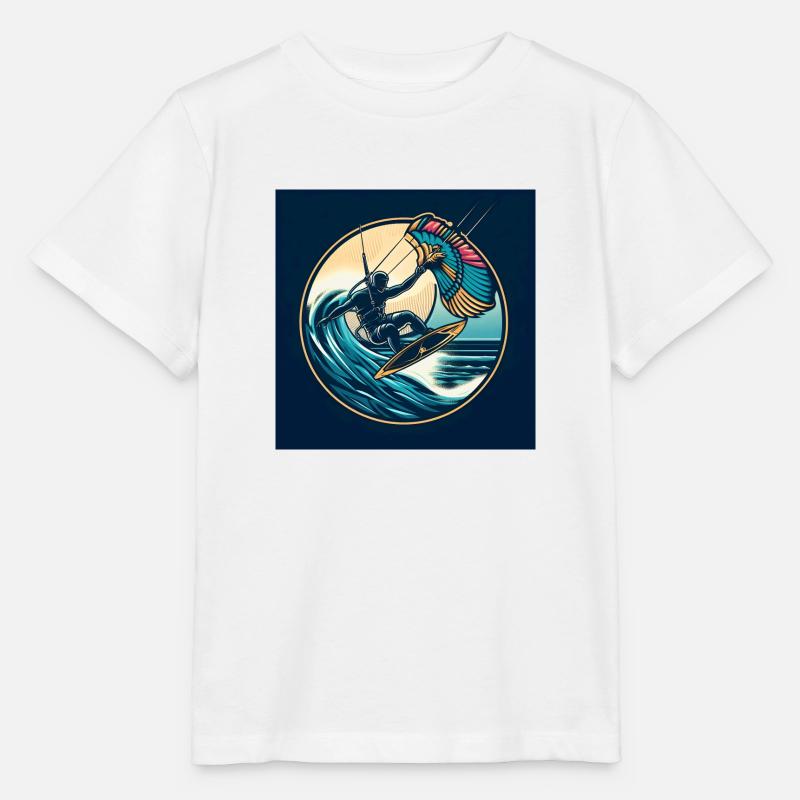 Kitesurfen - Stanley/Stella Kinder T-Shirt MINI CREATOR  - Weiß