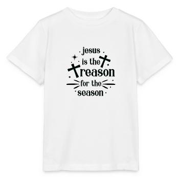 Jesus is the reason for the season - Stanley/Stella MINI CREATOR Kids’ T-Shirt - white - Front - Maike (125cm)