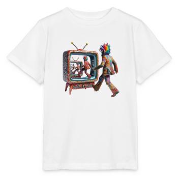 surrealistischer punk-TV-Moment - Stanley/Stella Kinder T-Shirt MINI CREATOR  - Weiß - Vorne - Maike (125cm)