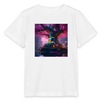 Buddha - Stanley/Stella Kinder T-Shirt MINI CREATOR  - Weiß - Vorne - Maike (125cm)