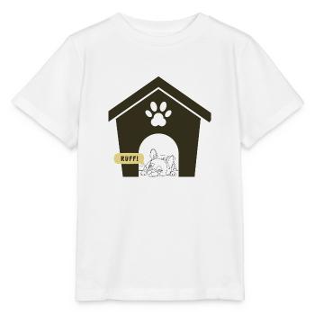 Ruff Day Dog Design - T-shirt bio MINI CREATOR Stanley/Stella Enfant - blanc - Devant - Maike (125cm)