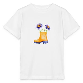 Jardin cadeau jardinier verger jardinier amateur - T-shirt bio MINI CREATOR Stanley/Stella Enfant - blanc - Devant - Maike (125cm)