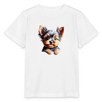 Yorkshire Terrier Dog Puppy Dog Owner - Stanley/Stella MINI CREATOR Kids’ T-Shirt - white - Front - Maike (125cm)